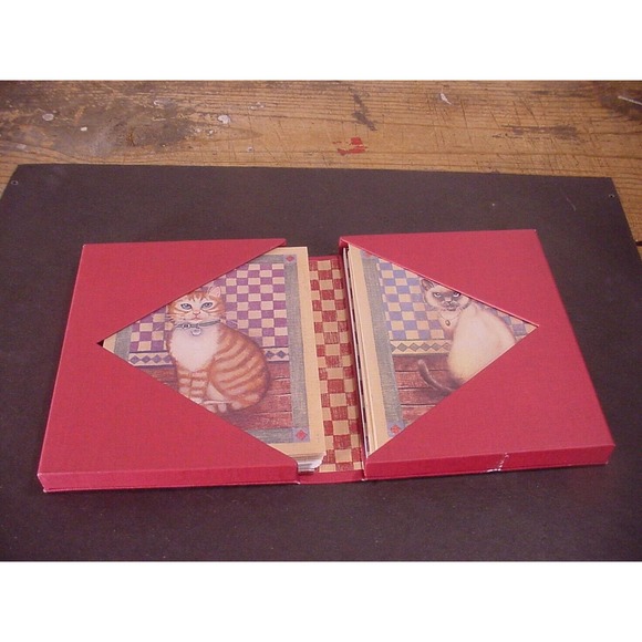 NEW SEASONS Blank Cat Cards in Stationary Box - Picture 2 of 4